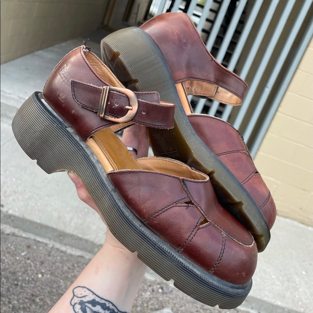 RARE Vintage 90s Chunky Platform Doc Martens Mary Janes Y2K Dr Martens